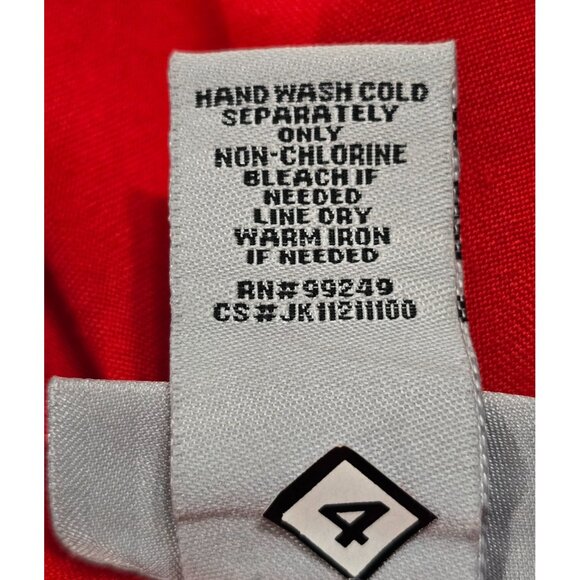 Catherines Womens Red Embroidered V Neck Tunic Blouse Long Sleeve Size 2X NWT - Picture 9 of 13